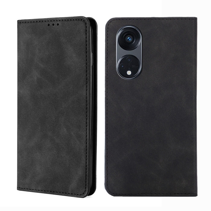 Estuche para teléfono de cuero con tapa horizontal magnética con sensación de piel, For Motorola Moto G53 5G/G13 4G/G23 4G, For Motorola Moto G73 5G, For OPPO Reno8 T 5G/A1 Pro 5G, For Xiaomi Redmi 12C 4G, For Kyocera Android One S10                   ...