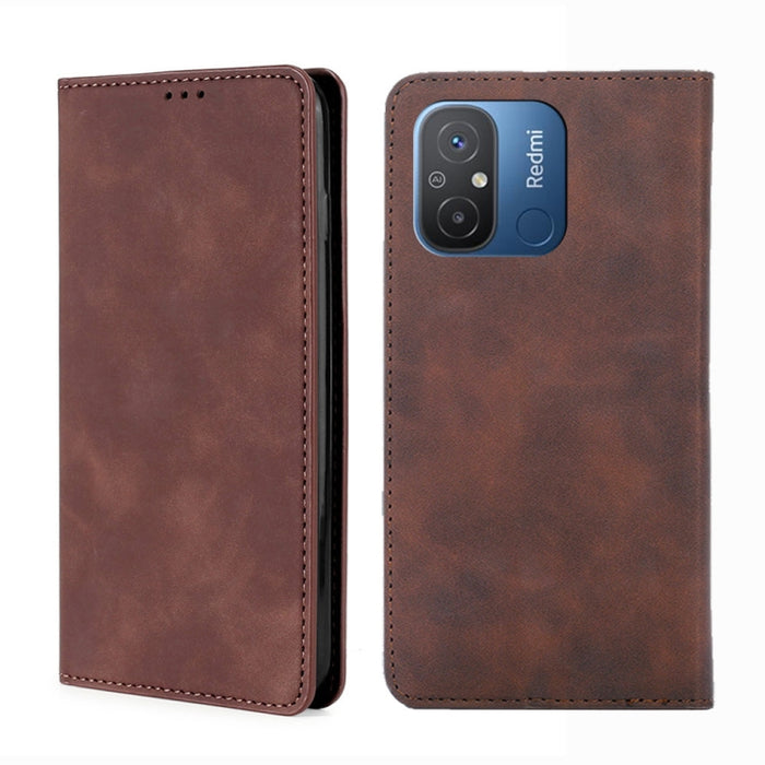 Estuche para teléfono de cuero con tapa horizontal magnética con sensación de piel, For Motorola Moto G53 5G/G13 4G/G23 4G, For Motorola Moto G73 5G, For OPPO Reno8 T 5G/A1 Pro 5G, For Xiaomi Redmi 12C 4G, For Kyocera Android One S10                   ...