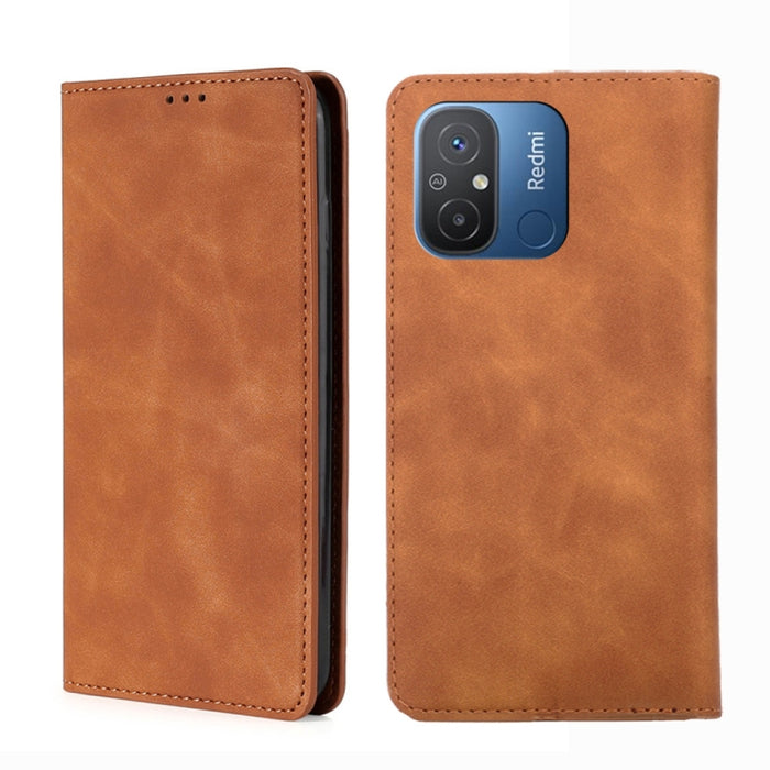 Estuche para teléfono de cuero con tapa horizontal magnética con sensación de piel, For Motorola Moto G53 5G/G13 4G/G23 4G, For Motorola Moto G73 5G, For OPPO Reno8 T 5G/A1 Pro 5G, For Xiaomi Redmi 12C 4G, For Kyocera Android One S10                   ...