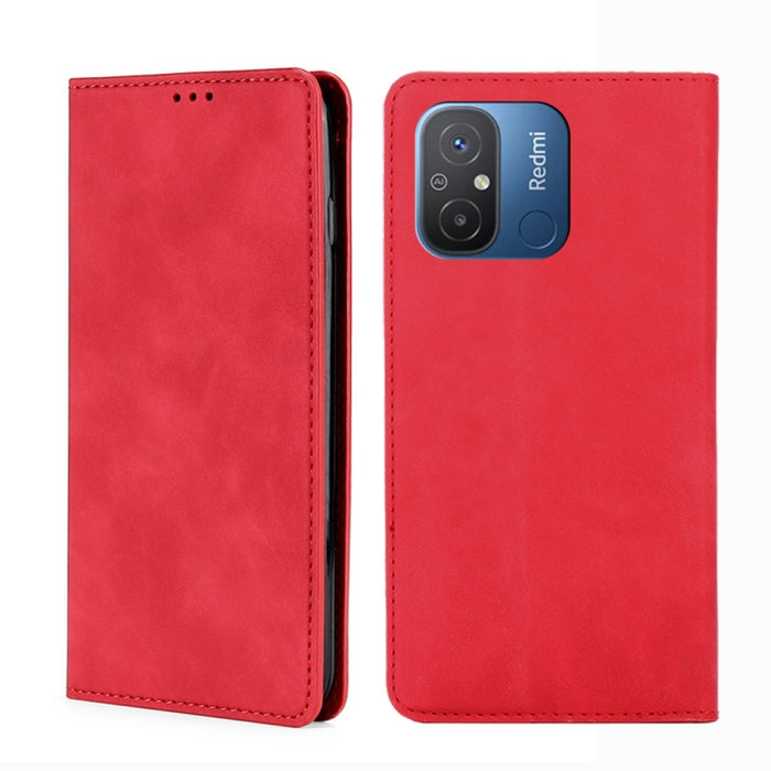 Estuche para teléfono de cuero con tapa horizontal magnética con sensación de piel, For Motorola Moto G53 5G/G13 4G/G23 4G, For Motorola Moto G73 5G, For OPPO Reno8 T 5G/A1 Pro 5G, For Xiaomi Redmi 12C 4G, For Kyocera Android One S10                   ...