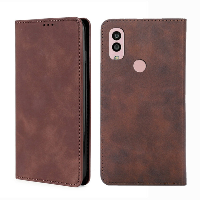Estuche para teléfono de cuero con tapa horizontal magnética con sensación de piel, For Motorola Moto G53 5G/G13 4G/G23 4G, For Motorola Moto G73 5G, For OPPO Reno8 T 5G/A1 Pro 5G, For Xiaomi Redmi 12C 4G, For Kyocera Android One S10                   ...