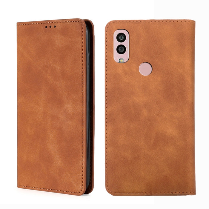 Estuche para teléfono de cuero con tapa horizontal magnética con sensación de piel, For Motorola Moto G53 5G/G13 4G/G23 4G, For Motorola Moto G73 5G, For OPPO Reno8 T 5G/A1 Pro 5G, For Xiaomi Redmi 12C 4G, For Kyocera Android One S10                   ...