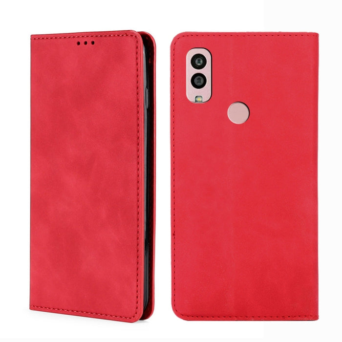 Estuche para teléfono de cuero con tapa horizontal magnética con sensación de piel, For Motorola Moto G53 5G/G13 4G/G23 4G, For Motorola Moto G73 5G, For OPPO Reno8 T 5G/A1 Pro 5G, For Xiaomi Redmi 12C 4G, For Kyocera Android One S10                   ...