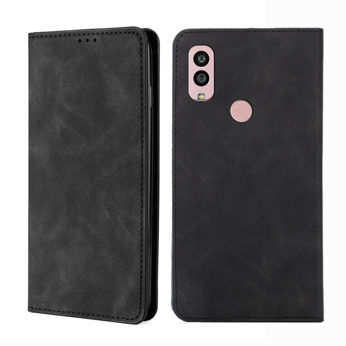 Estuche para teléfono de cuero con tapa horizontal magnética con sensación de piel, For Motorola Moto G53 5G/G13 4G/G23 4G, For Motorola Moto G73 5G, For OPPO Reno8 T 5G/A1 Pro 5G, For Xiaomi Redmi 12C 4G, For Kyocera Android One S10                   ...