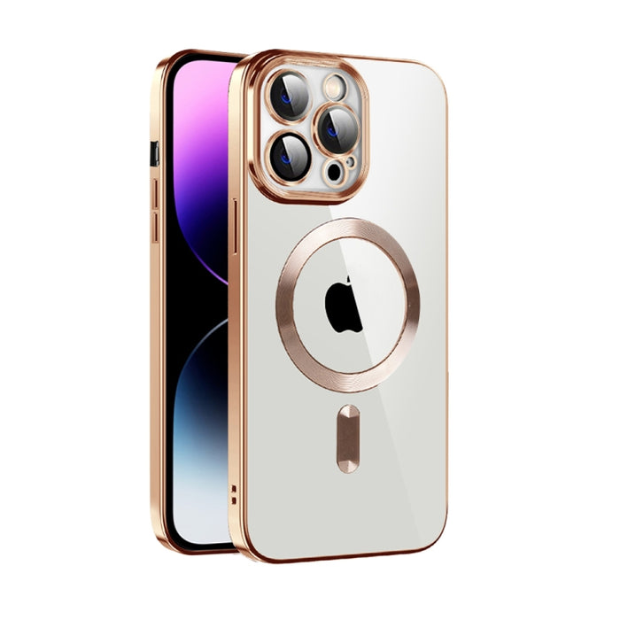 Caja de teléfono MagSafe de TPU con revestimiento de textura de CD con película de lente, For iPhone 14, For iPhone 14 Plus, For iPhone 14 Pro, For iPhone 14 Pro Max, For iPhone 13, For iPhone 13 Pro, For iPhone 13 Pro Max, For iPhone 12               ...