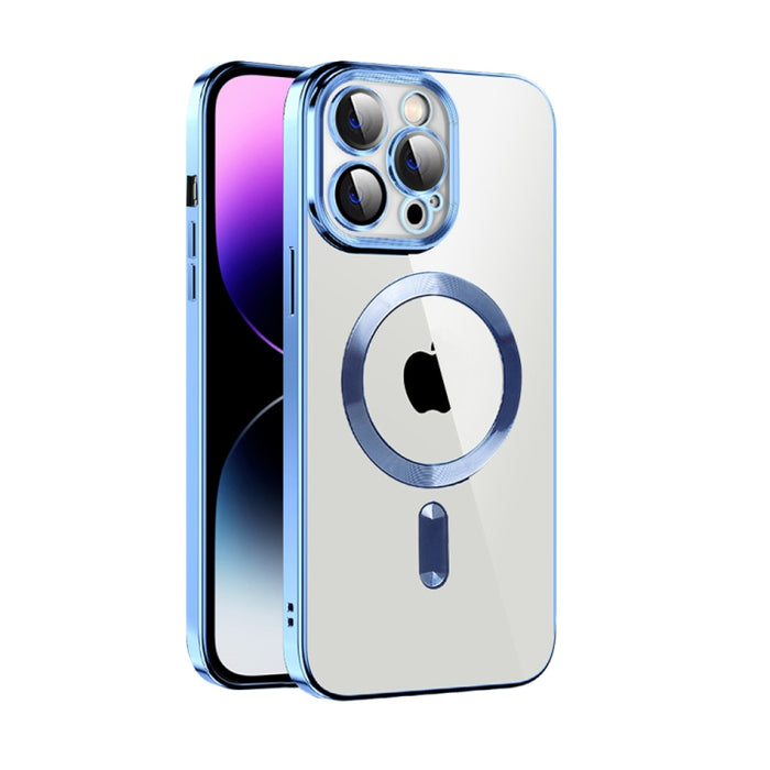 Caja de teléfono MagSafe de TPU con revestimiento de textura de CD con película de lente, For iPhone 14, For iPhone 14 Plus, For iPhone 14 Pro, For iPhone 14 Pro Max, For iPhone 13, For iPhone 13 Pro, For iPhone 13 Pro Max, For iPhone 12               ...