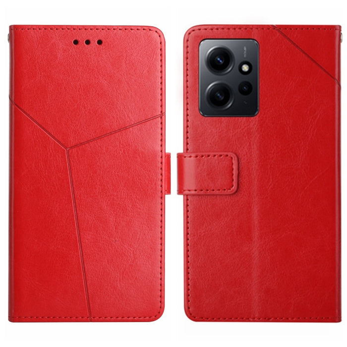 HT01 Estuche para teléfono de cuero con tapa y patrón en forma de Y, For Realme C55, For Xiaomi Redmi Note 12 4G Global, For Honor X9a 5G / Magic5 Lite, For Honor X5 4G