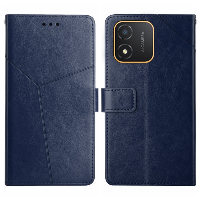 HT01 Estuche para teléfono de cuero con tapa y patrón en forma de Y, For Realme C55, For Xiaomi Redmi Note 12 4G Global, For Honor X9a 5G / Magic5 Lite, For Honor X5 4G