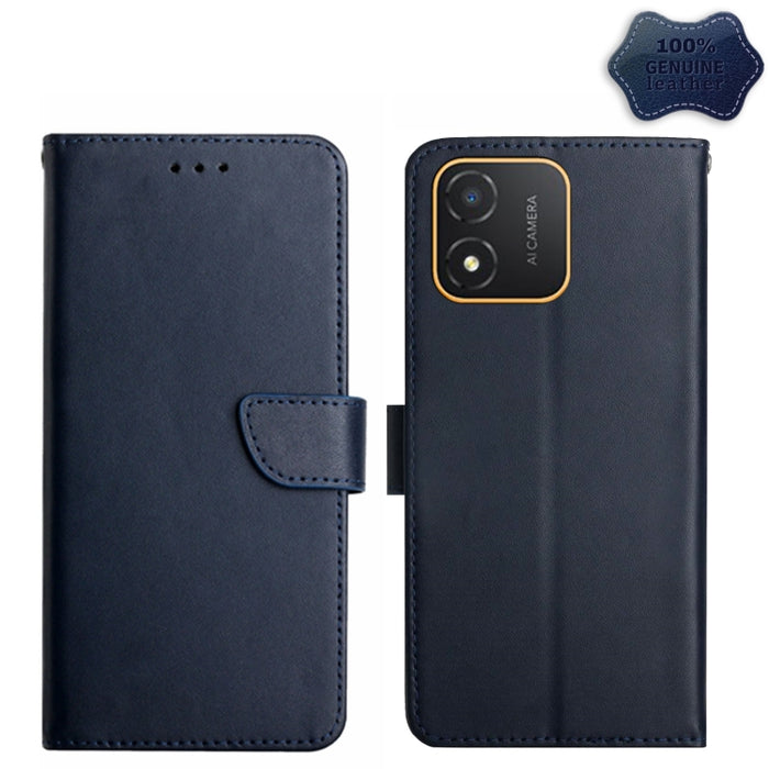 Estuche para teléfono con tapa a prueba de huellas dactilares de cuero genuino, For Realme C55, For Xiaomi Redmi Note 12 4G Global, For Honor X9a 5G / Magic5 Lite, For Honor X5 4G