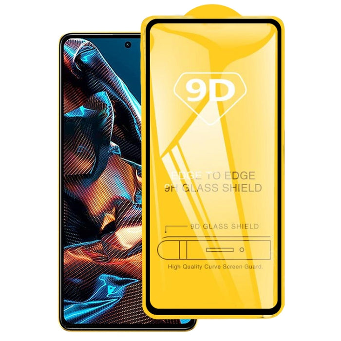 Película de vidrio templado de pantalla completa con pegamento completo 9D, For Xiaomi Poco X5 Pro (1 PCS)