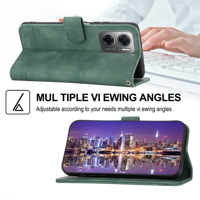 Funda de cuero para teléfono Dierfeng Dream Line, For Xiaomi Redmi 10 5G, For Xiaomi Redmi Note 10, For Xiaomi Redmi Note 10 Pro, For Xiaomi Poco M4 Pro 4G, For Xiaomi Poco X4 Pro 5G, For Xiaomi Redmi A1+, For Samsung Galaxy A04e, For Realme C20       ...