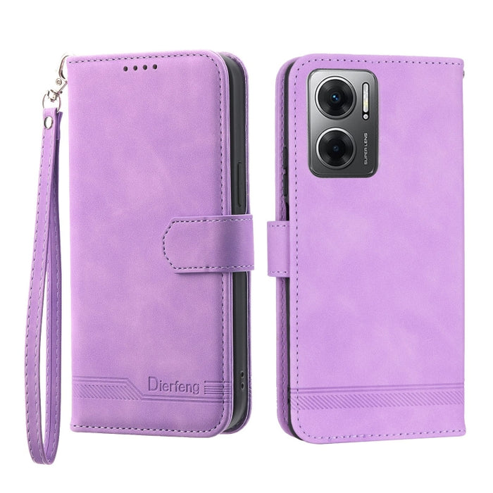 Funda de cuero para teléfono Dierfeng Dream Line, For Xiaomi Redmi 10 5G, For Xiaomi Redmi Note 10, For Xiaomi Redmi Note 10 Pro, For Xiaomi Poco M4 Pro 4G, For Xiaomi Poco X4 Pro 5G, For Xiaomi Redmi A1+, For Samsung Galaxy A04e, For Realme C20       ...