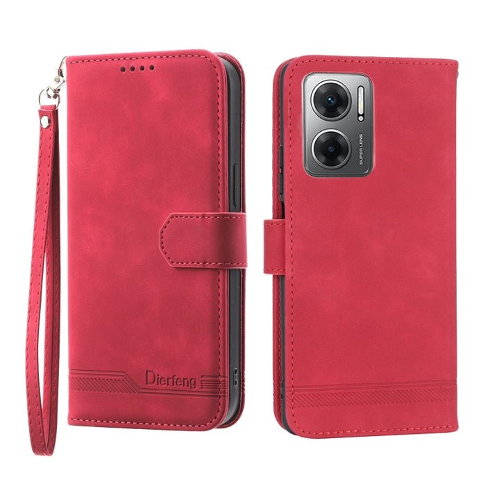 Funda de cuero para teléfono Dierfeng Dream Line, For Xiaomi Redmi 10 5G, For Xiaomi Redmi Note 10, For Xiaomi Redmi Note 10 Pro, For Xiaomi Poco M4 Pro 4G, For Xiaomi Poco X4 Pro 5G, For Xiaomi Redmi A1+, For Samsung Galaxy A04e, For Realme C20       ...