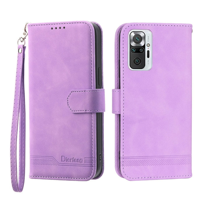 Funda de cuero para teléfono Dierfeng Dream Line, For Xiaomi Redmi 10 5G, For Xiaomi Redmi Note 10, For Xiaomi Redmi Note 10 Pro, For Xiaomi Poco M4 Pro 4G, For Xiaomi Poco X4 Pro 5G, For Xiaomi Redmi A1+, For Samsung Galaxy A04e, For Realme C20       ...