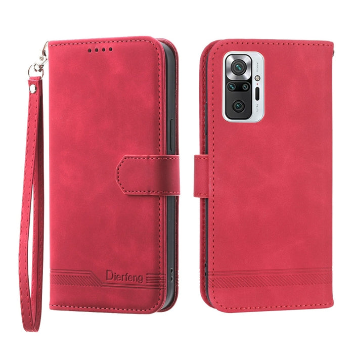 Funda de cuero para teléfono Dierfeng Dream Line, For Xiaomi Redmi 10 5G, For Xiaomi Redmi Note 10, For Xiaomi Redmi Note 10 Pro, For Xiaomi Poco M4 Pro 4G, For Xiaomi Poco X4 Pro 5G, For Xiaomi Redmi A1+, For Samsung Galaxy A04e, For Realme C20       ...