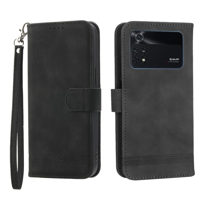 Funda de cuero para teléfono Dierfeng Dream Line, For Xiaomi Redmi 10 5G, For Xiaomi Redmi Note 10, For Xiaomi Redmi Note 10 Pro, For Xiaomi Poco M4 Pro 4G, For Xiaomi Poco X4 Pro 5G, For Xiaomi Redmi A1+, For Samsung Galaxy A04e, For Realme C20       ...