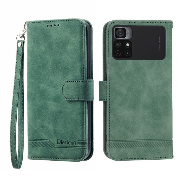 Funda de cuero para teléfono Dierfeng Dream Line, For Xiaomi Redmi 10 5G, For Xiaomi Redmi Note 10, For Xiaomi Redmi Note 10 Pro, For Xiaomi Poco M4 Pro 4G, For Xiaomi Poco X4 Pro 5G, For Xiaomi Redmi A1+, For Samsung Galaxy A04e, For Realme C20       ...