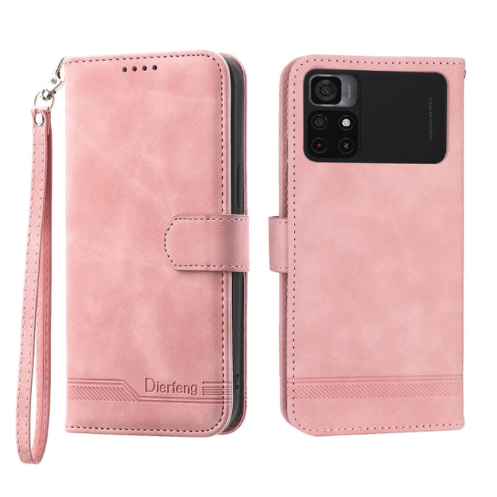 Funda de cuero para teléfono Dierfeng Dream Line, For Xiaomi Redmi 10 5G, For Xiaomi Redmi Note 10, For Xiaomi Redmi Note 10 Pro, For Xiaomi Poco M4 Pro 4G, For Xiaomi Poco X4 Pro 5G, For Xiaomi Redmi A1+, For Samsung Galaxy A04e, For Realme C20       ...