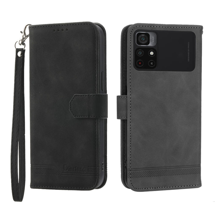Funda de cuero para teléfono Dierfeng Dream Line, For Xiaomi Redmi 10 5G, For Xiaomi Redmi Note 10, For Xiaomi Redmi Note 10 Pro, For Xiaomi Poco M4 Pro 4G, For Xiaomi Poco X4 Pro 5G, For Xiaomi Redmi A1+, For Samsung Galaxy A04e, For Realme C20       ...