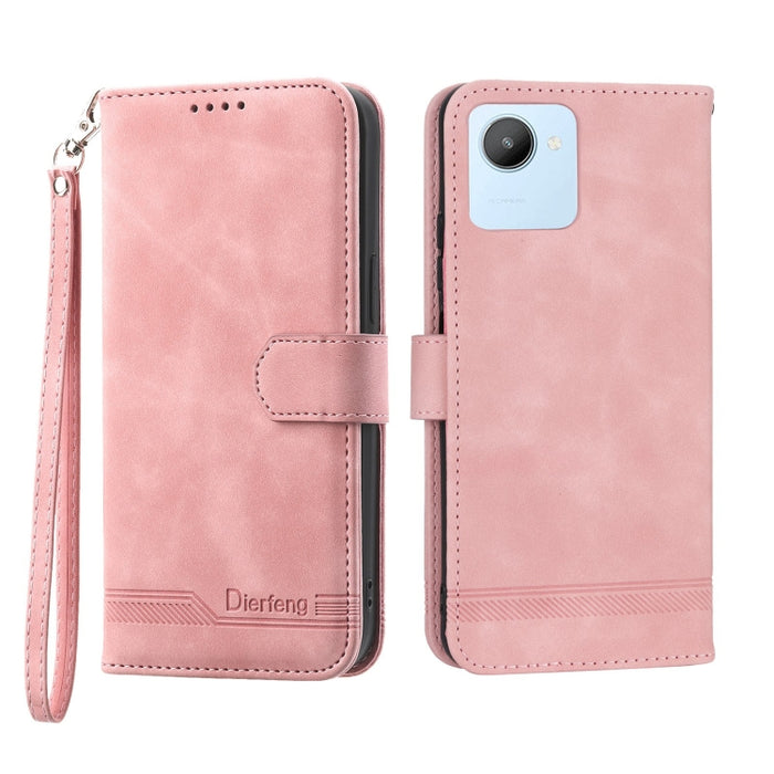 Funda de cuero para teléfono Dierfeng Dream Line, For Xiaomi Redmi 10 5G, For Xiaomi Redmi Note 10, For Xiaomi Redmi Note 10 Pro, For Xiaomi Poco M4 Pro 4G, For Xiaomi Poco X4 Pro 5G, For Xiaomi Redmi A1+, For Samsung Galaxy A04e, For Realme C20       ...