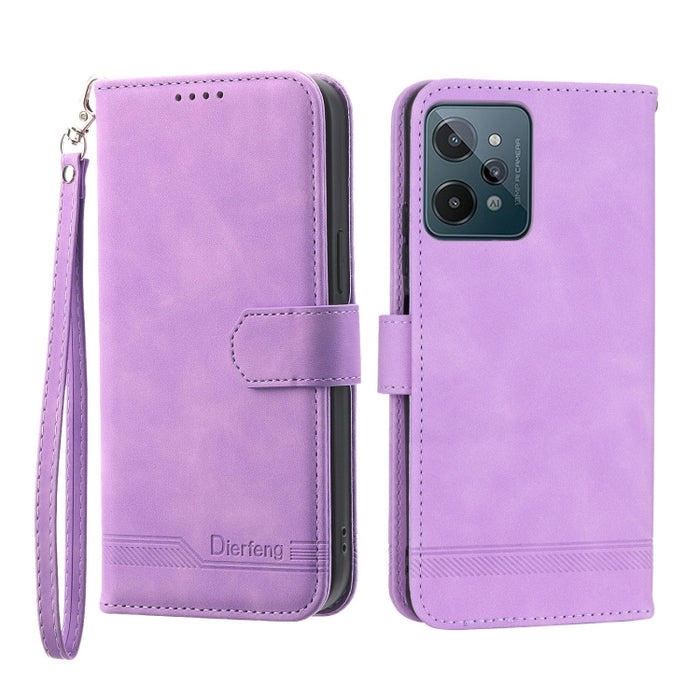 Funda de cuero para teléfono Dierfeng Dream Line, For Xiaomi Redmi 10 5G, For Xiaomi Redmi Note 10, For Xiaomi Redmi Note 10 Pro, For Xiaomi Poco M4 Pro 4G, For Xiaomi Poco X4 Pro 5G, For Xiaomi Redmi A1+, For Samsung Galaxy A04e, For Realme C20       ...