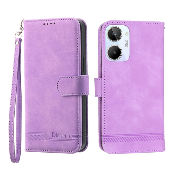 Funda de cuero para teléfono Dierfeng Dream Line, For Xiaomi Redmi 10 5G, For Xiaomi Redmi Note 10, For Xiaomi Redmi Note 10 Pro, For Xiaomi Poco M4 Pro 4G, For Xiaomi Poco X4 Pro 5G, For Xiaomi Redmi A1+, For Samsung Galaxy A04e, For Realme C20       ...