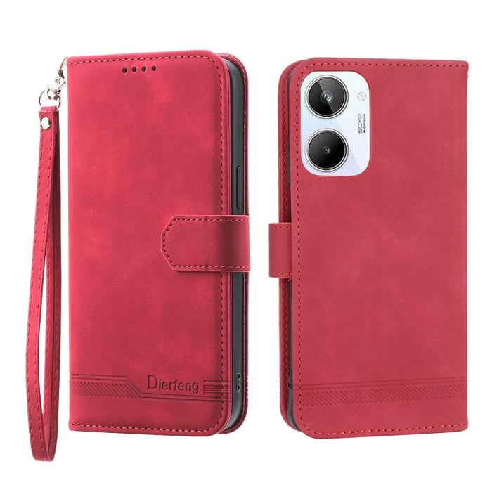 Funda de cuero para teléfono Dierfeng Dream Line, For Xiaomi Redmi 10 5G, For Xiaomi Redmi Note 10, For Xiaomi Redmi Note 10 Pro, For Xiaomi Poco M4 Pro 4G, For Xiaomi Poco X4 Pro 5G, For Xiaomi Redmi A1+, For Samsung Galaxy A04e, For Realme C20       ...