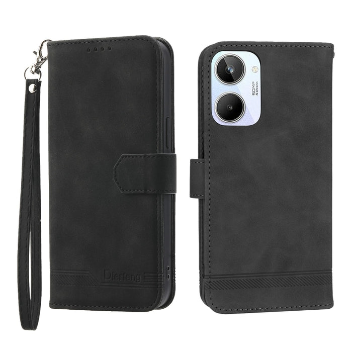 Funda de cuero para teléfono Dierfeng Dream Line, For Xiaomi Redmi 10 5G, For Xiaomi Redmi Note 10, For Xiaomi Redmi Note 10 Pro, For Xiaomi Poco M4 Pro 4G, For Xiaomi Poco X4 Pro 5G, For Xiaomi Redmi A1+, For Samsung Galaxy A04e, For Realme C20       ...