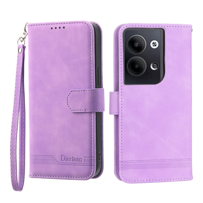 Funda de cuero para teléfono Dierfeng Dream Line, For Xiaomi Redmi 10 5G, For Xiaomi Redmi Note 10, For Xiaomi Redmi Note 10 Pro, For Xiaomi Poco M4 Pro 4G, For Xiaomi Poco X4 Pro 5G, For Xiaomi Redmi A1+, For Samsung Galaxy A04e, For Realme C20       ...