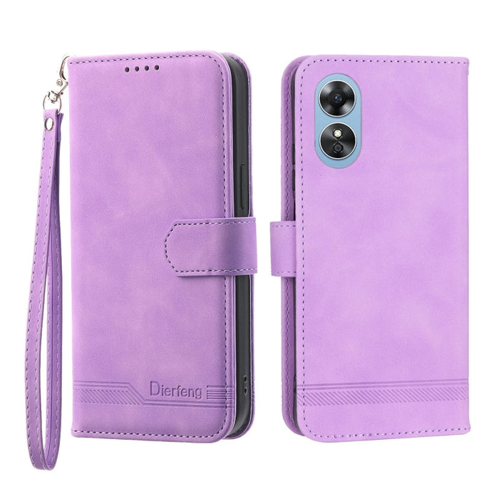 Funda de cuero para teléfono Dierfeng Dream Line, For Xiaomi Redmi 10 5G, For Xiaomi Redmi Note 10, For Xiaomi Redmi Note 10 Pro, For Xiaomi Poco M4 Pro 4G, For Xiaomi Poco X4 Pro 5G, For Xiaomi Redmi A1+, For Samsung Galaxy A04e, For Realme C20       ...