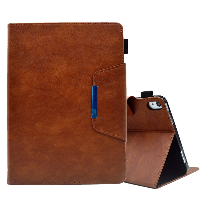 Estuche para tableta de cuero con cierre magnético y textura cruzada de gamuza, For iPad 10th Gen 10.9 2022, For iPad Pro 11 2022/Air 10.9 2022, For iPad 10.2 2020&2019 / Air 10.5, For iPad mini 2024 / mini 6, For iPad mini 5 / 4 / 3 / 2 / 1           ...