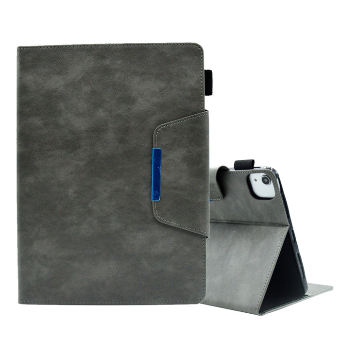 Estuche para tableta de cuero con cierre magnético y textura cruzada de gamuza, For iPad 10th Gen 10.9 2022, For iPad Pro 11 2022/Air 10.9 2022, For iPad 10.2 2020&2019 / Air 10.5, For iPad mini 2024 / mini 6, For iPad mini 5 / 4 / 3 / 2 / 1           ...