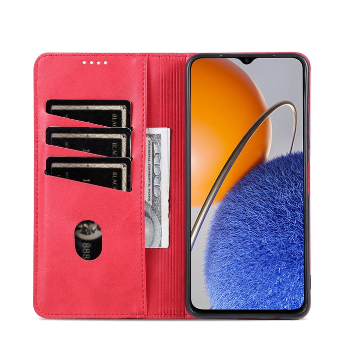 AZNS Funda de cuero con tapa magnética con textura de becerro para teléfono, For Huawei Enjoy 50z, For Huawei nova Y61, For Xiaomi Redmi K60 / K60 Pro