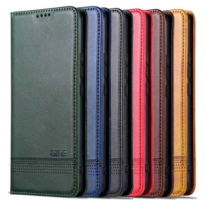 AZNS Funda de cuero con tapa magnética con textura de becerro para teléfono, For Huawei Enjoy 50z, For Huawei nova Y61, For Xiaomi Redmi K60 / K60 Pro