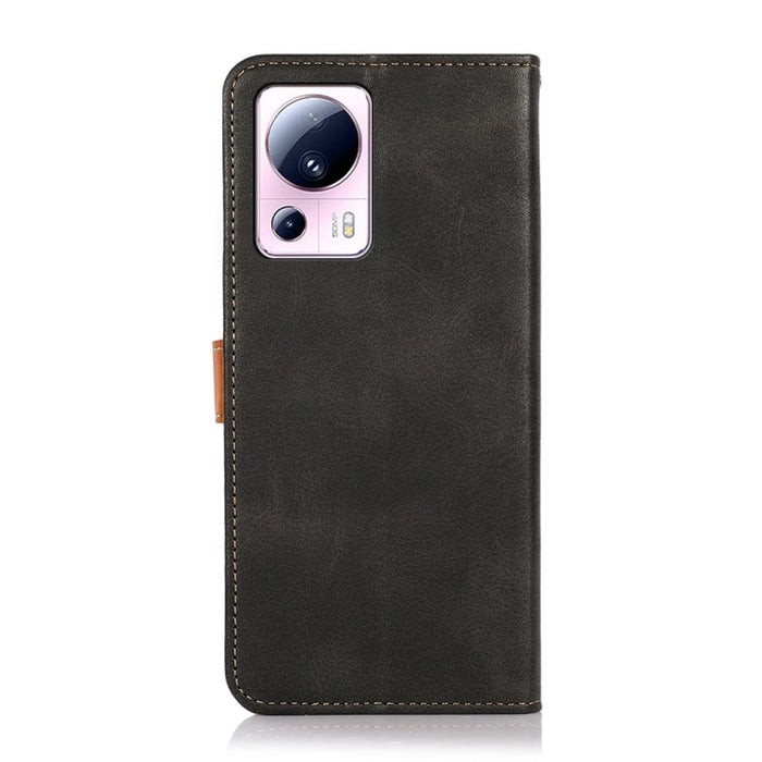 KHAZNEH Funda de cuero con tapa de textura de piel de vaca para teléfono, For Xiaomi 13 Lite / Civi 2