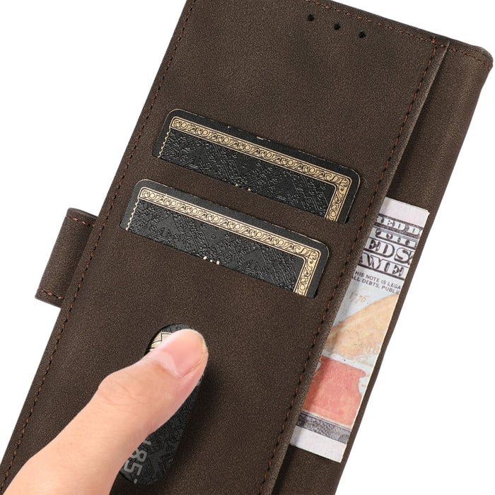 KHAZNEH Estuche para teléfono de cuero con textura mate, For Xiaomi 13 Lite / Civi 2