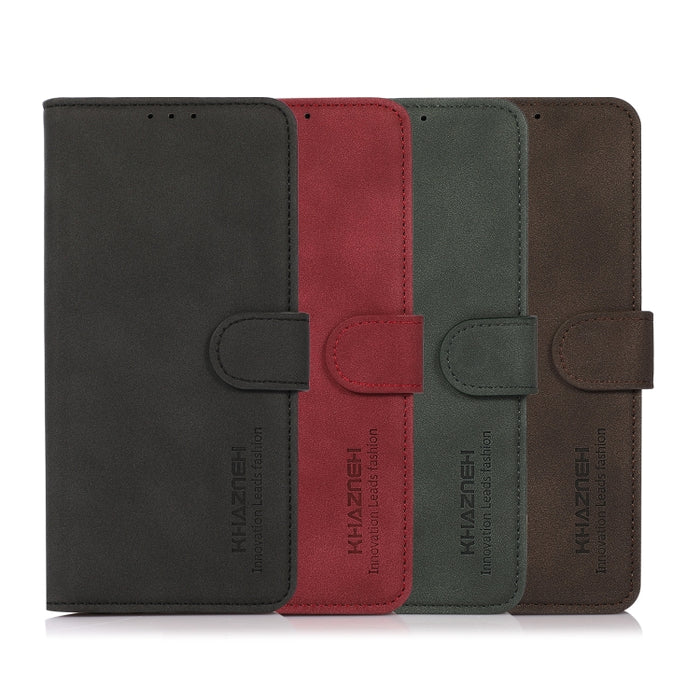 KHAZNEH Estuche para teléfono de cuero con textura mate, For Xiaomi 13 Lite / Civi 2