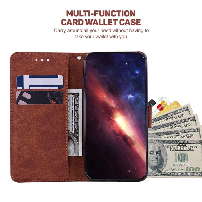 Estuche para teléfono de cuero con relieve geométrico, For Honor X7a, For Samsung Galaxy A04e / F04 / M04, For Sony Xperia 1 IV 2023, For Sony Xperia 10 IV 2023, For Xiaomi 13 5G, For Xiaomi 13 Pro, For Xiaomi Redmi Note 12 5G                          ...