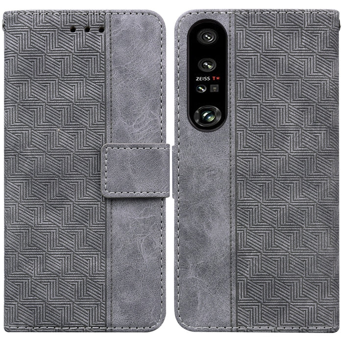 Estuche para teléfono de cuero con relieve geométrico, For Honor X7a, For Samsung Galaxy A04e / F04 / M04, For Sony Xperia 1 IV 2023, For Sony Xperia 10 IV 2023, For Xiaomi 13 5G, For Xiaomi 13 Pro, For Xiaomi Redmi Note 12 5G                          ...