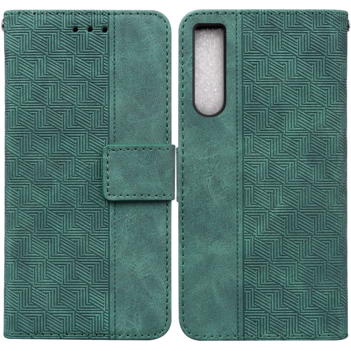 Estuche para teléfono de cuero con relieve geométrico, For Honor X7a, For Samsung Galaxy A04e / F04 / M04, For Sony Xperia 1 IV 2023, For Sony Xperia 10 IV 2023, For Xiaomi 13 5G, For Xiaomi 13 Pro, For Xiaomi Redmi Note 12 5G                          ...