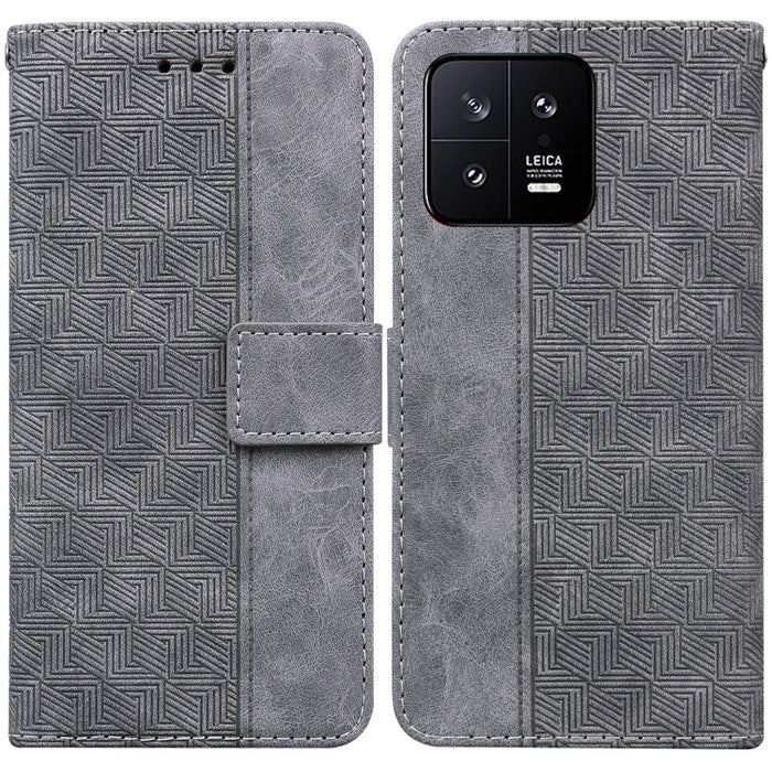 Estuche para teléfono de cuero con relieve geométrico, For Honor X7a, For Samsung Galaxy A04e / F04 / M04, For Sony Xperia 1 IV 2023, For Sony Xperia 10 IV 2023, For Xiaomi 13 5G, For Xiaomi 13 Pro, For Xiaomi Redmi Note 12 5G                          ...