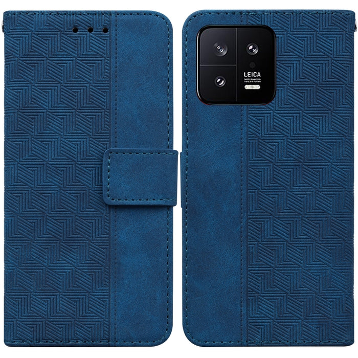 Estuche para teléfono de cuero con relieve geométrico, For Honor X7a, For Samsung Galaxy A04e / F04 / M04, For Sony Xperia 1 IV 2023, For Sony Xperia 10 IV 2023, For Xiaomi 13 5G, For Xiaomi 13 Pro, For Xiaomi Redmi Note 12 5G                          ...