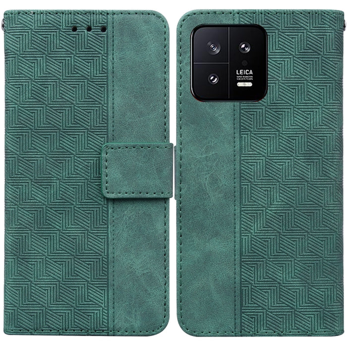 Estuche para teléfono de cuero con relieve geométrico, For Honor X7a, For Samsung Galaxy A04e / F04 / M04, For Sony Xperia 1 IV 2023, For Sony Xperia 10 IV 2023, For Xiaomi 13 5G, For Xiaomi 13 Pro, For Xiaomi Redmi Note 12 5G                          ...