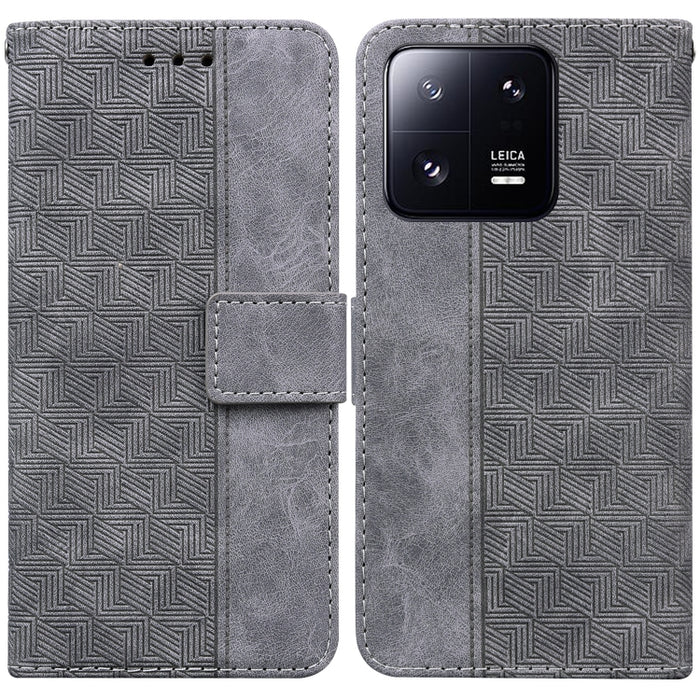 Estuche para teléfono de cuero con relieve geométrico, For Honor X7a, For Samsung Galaxy A04e / F04 / M04, For Sony Xperia 1 IV 2023, For Sony Xperia 10 IV 2023, For Xiaomi 13 5G, For Xiaomi 13 Pro, For Xiaomi Redmi Note 12 5G                          ...