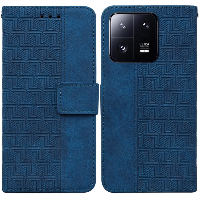 Estuche para teléfono de cuero con relieve geométrico, For Honor X7a, For Samsung Galaxy A04e / F04 / M04, For Sony Xperia 1 IV 2023, For Sony Xperia 10 IV 2023, For Xiaomi 13 5G, For Xiaomi 13 Pro, For Xiaomi Redmi Note 12 5G                          ...
