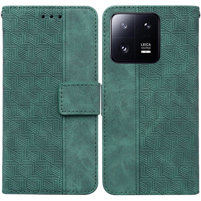 Estuche para teléfono de cuero con relieve geométrico, For Honor X7a, For Samsung Galaxy A04e / F04 / M04, For Sony Xperia 1 IV 2023, For Sony Xperia 10 IV 2023, For Xiaomi 13 5G, For Xiaomi 13 Pro, For Xiaomi Redmi Note 12 5G                          ...