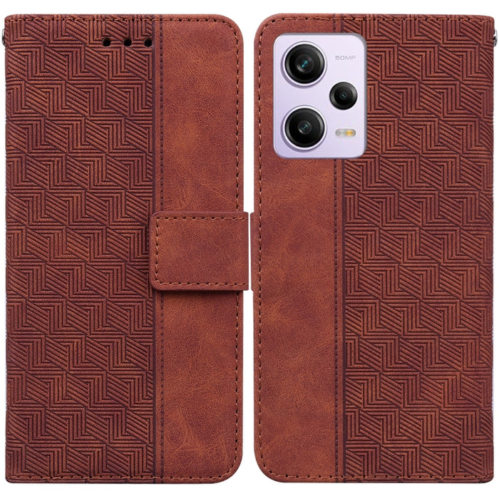 Estuche para teléfono de cuero con relieve geométrico, For Honor X7a, For Samsung Galaxy A04e / F04 / M04, For Sony Xperia 1 IV 2023, For Sony Xperia 10 IV 2023, For Xiaomi 13 5G, For Xiaomi 13 Pro, For Xiaomi Redmi Note 12 5G                          ...