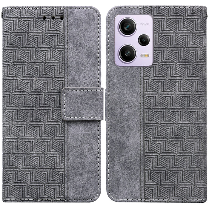 Estuche para teléfono de cuero con relieve geométrico, For Honor X7a, For Samsung Galaxy A04e / F04 / M04, For Sony Xperia 1 IV 2023, For Sony Xperia 10 IV 2023, For Xiaomi 13 5G, For Xiaomi 13 Pro, For Xiaomi Redmi Note 12 5G                          ...