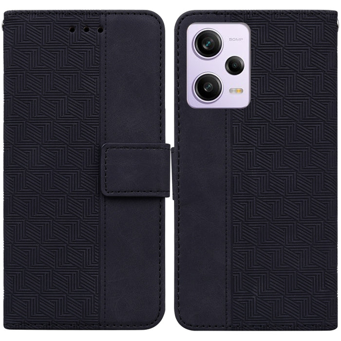 Estuche para teléfono de cuero con relieve geométrico, For Honor X7a, For Samsung Galaxy A04e / F04 / M04, For Sony Xperia 1 IV 2023, For Sony Xperia 10 IV 2023, For Xiaomi 13 5G, For Xiaomi 13 Pro, For Xiaomi Redmi Note 12 5G                          ...