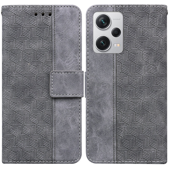 Estuche para teléfono de cuero con relieve geométrico, For Honor X7a, For Samsung Galaxy A04e / F04 / M04, For Sony Xperia 1 IV 2023, For Sony Xperia 10 IV 2023, For Xiaomi 13 5G, For Xiaomi 13 Pro, For Xiaomi Redmi Note 12 5G                          ...